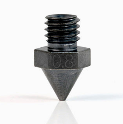 Boquilla de acero de 0,8 mm con recubrimiento WS2 (solo para impresoras de las series Pro3, Pro2 y E2)